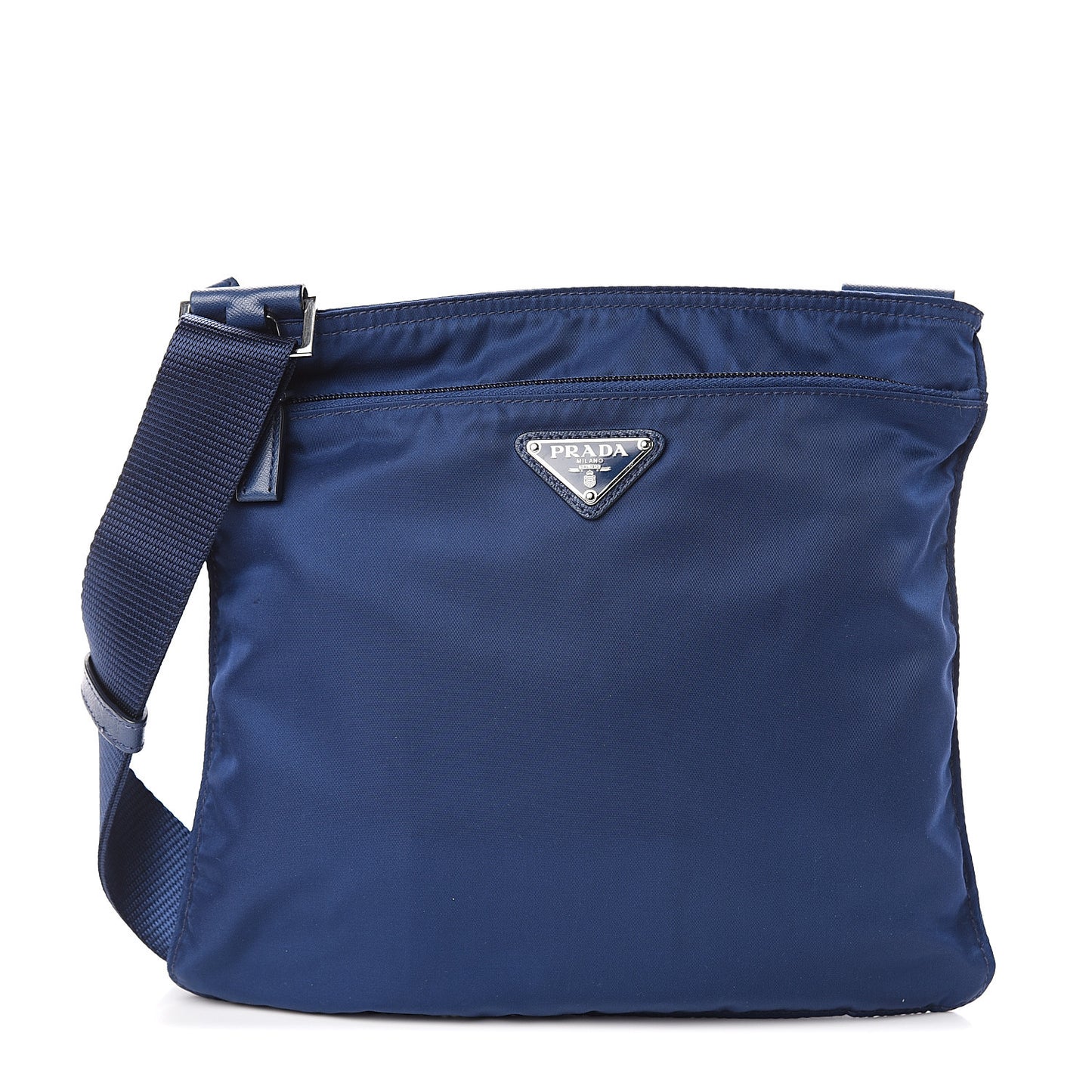 Nylon Vela Flat Messenger Bag Royal