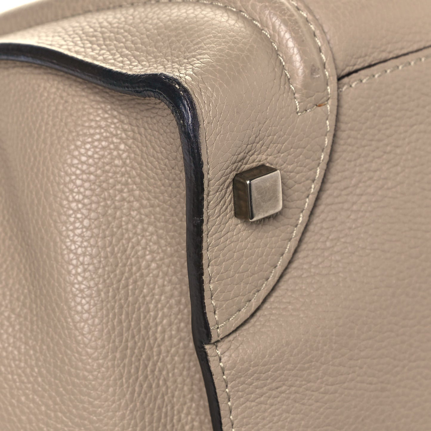 Drummed Calfskin Mini Luggage Dune