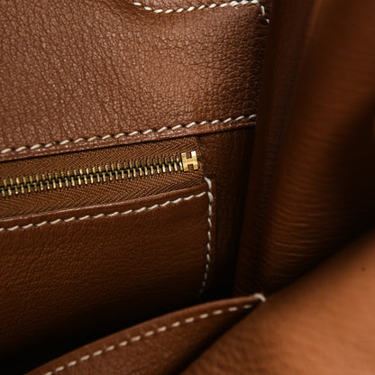 Hermes Taurillon Clemence Birkin 40 Gold 22 of 37