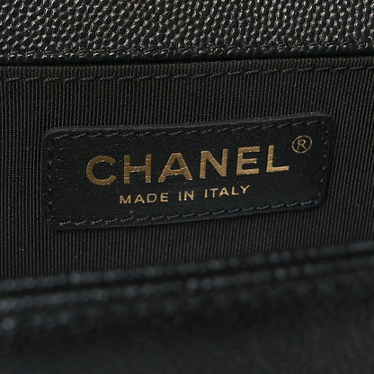 Chanel Caviar Quilted Medium Boy Flap Black 6 of 10