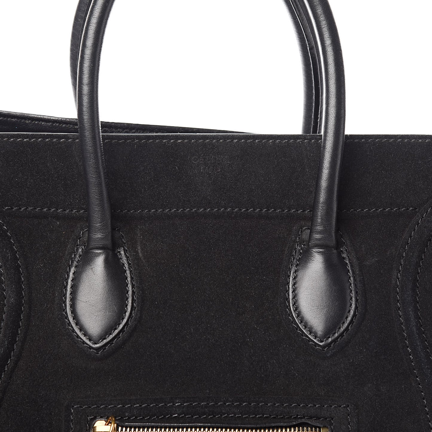 Suede Medium Phantom Luggage Black