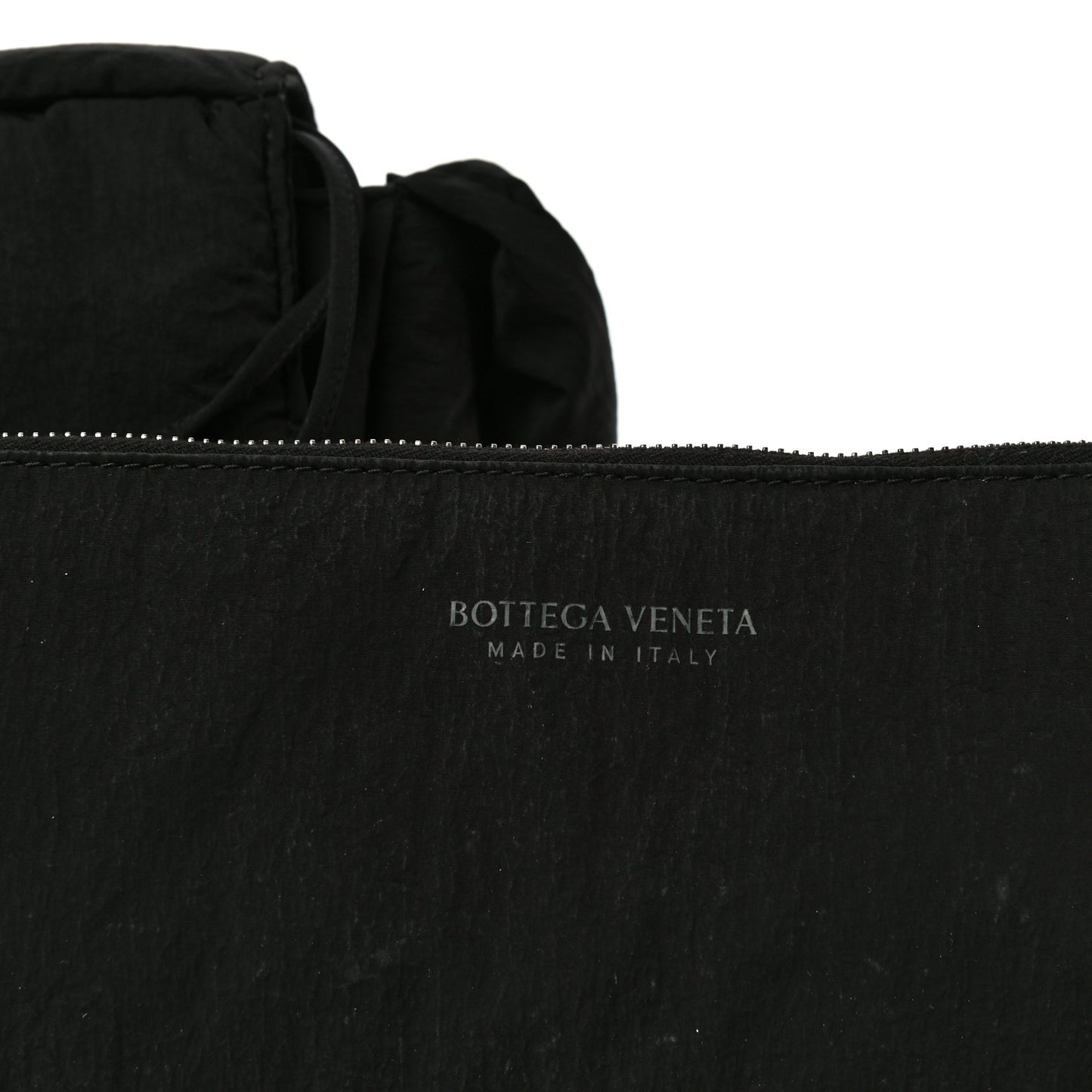 Nylon Intrecciato Padded Tech Cassette Bag Black