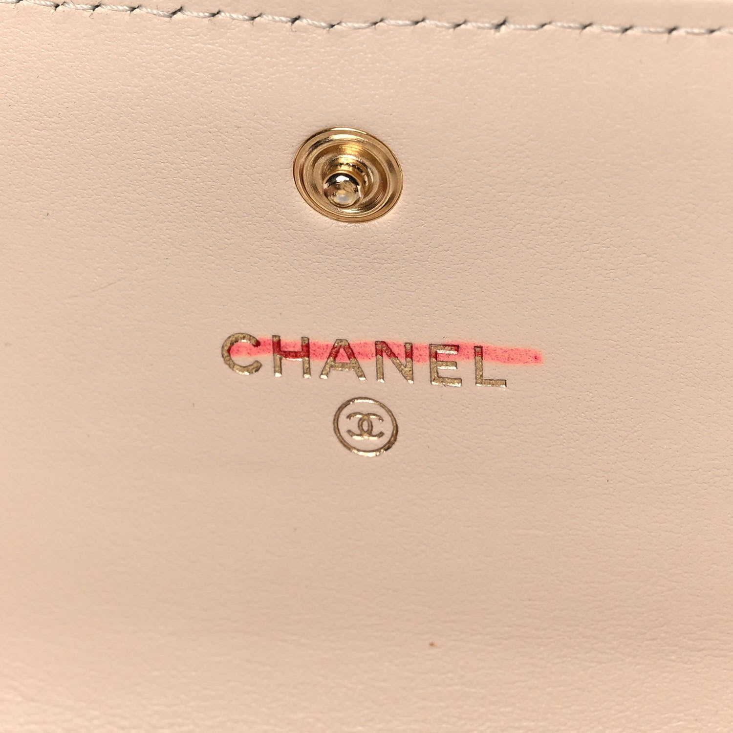 Chanel Shiny Goatskin Quilted Chanel 19 Flap Wallet Beige 6 of 13