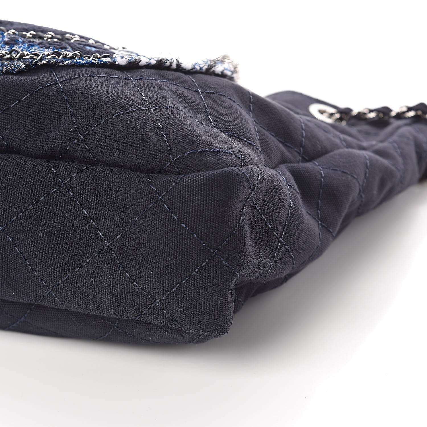 Chanel Canvas Quilted La Pausa Large Shopping Tote Navy 10 of 10
