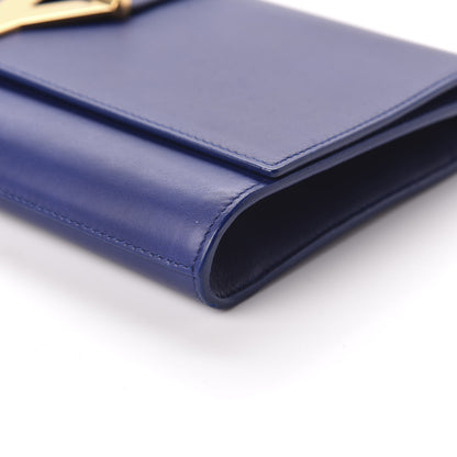 Saint Laurent Calfskin Classic Y Ligne Clutch Royal Blue 7 of 9