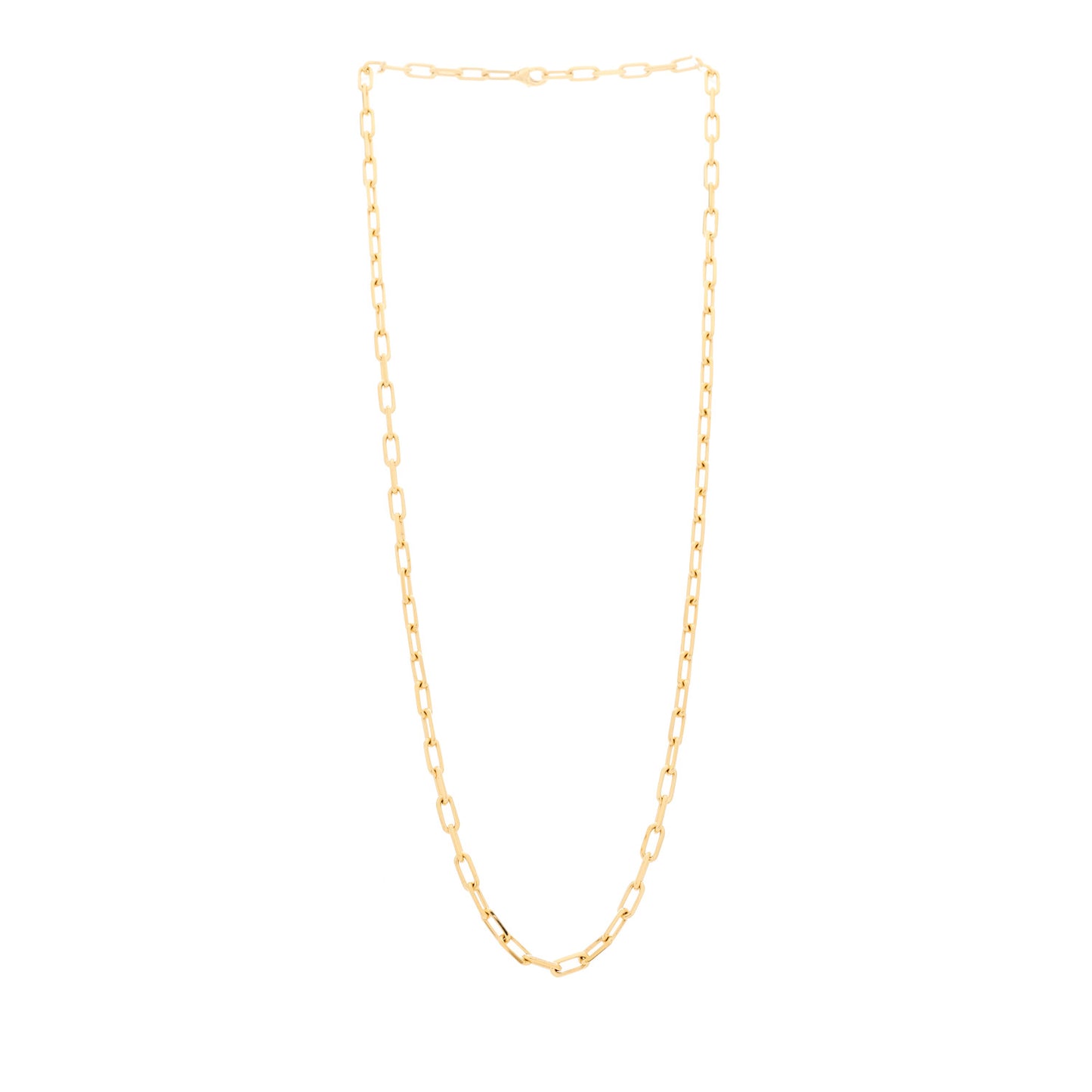 18K Yellow Gold SM Santos De Cartier Link Necklace