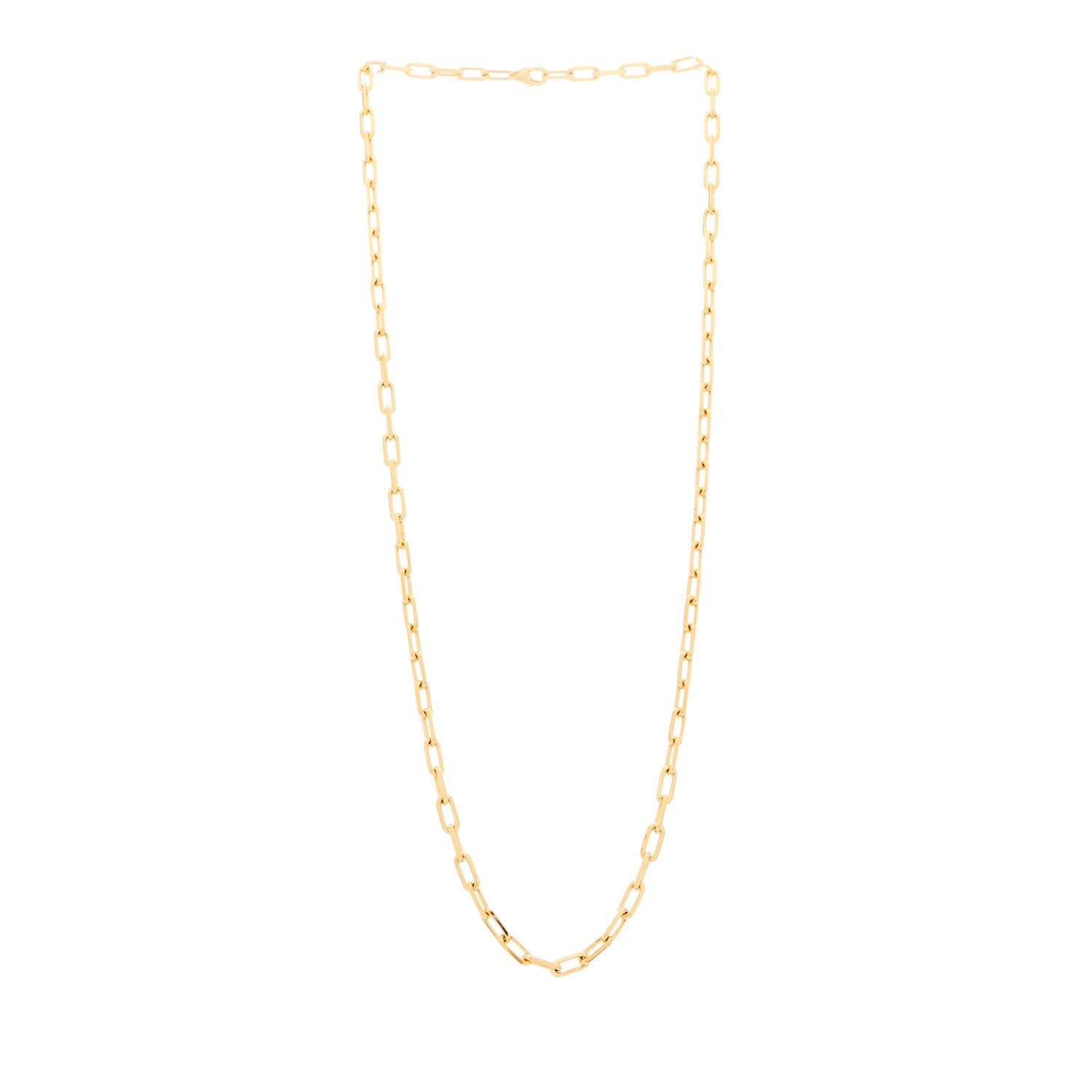 Cartier 18K Yellow Gold SM Santos De Cartier Link Necklace 3 of 6