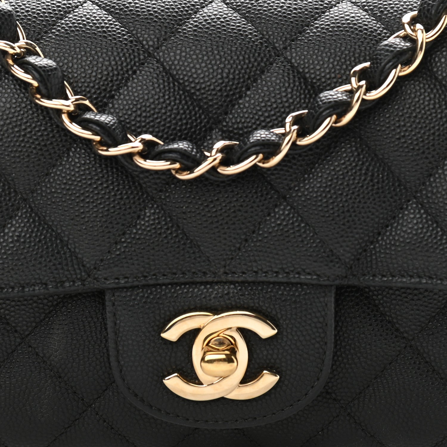 Chanel Caviar Quilted Mini Rectangular Flap Black 8 of 13