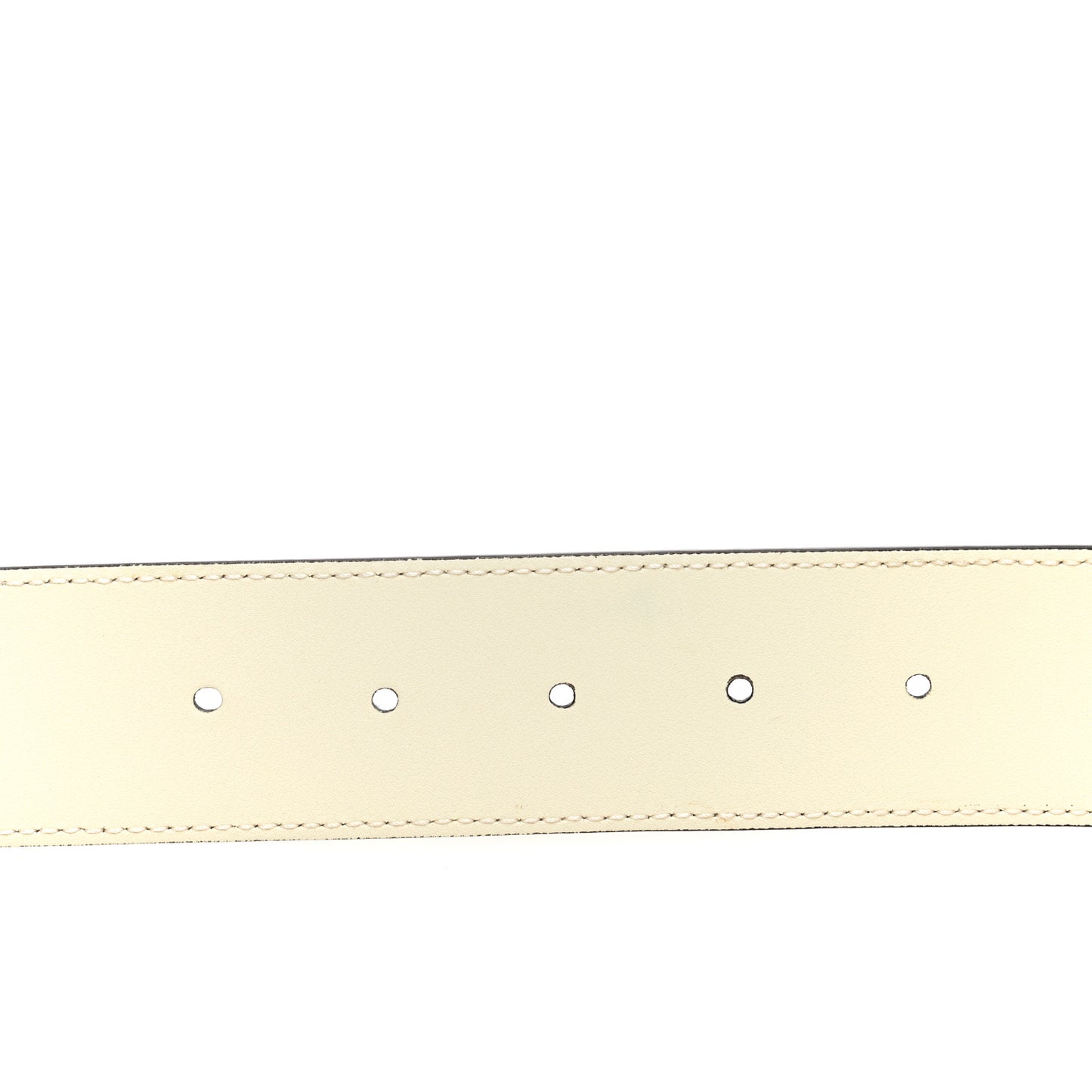 Calfskin Double G 40mm Belt 75 30 Mystic White