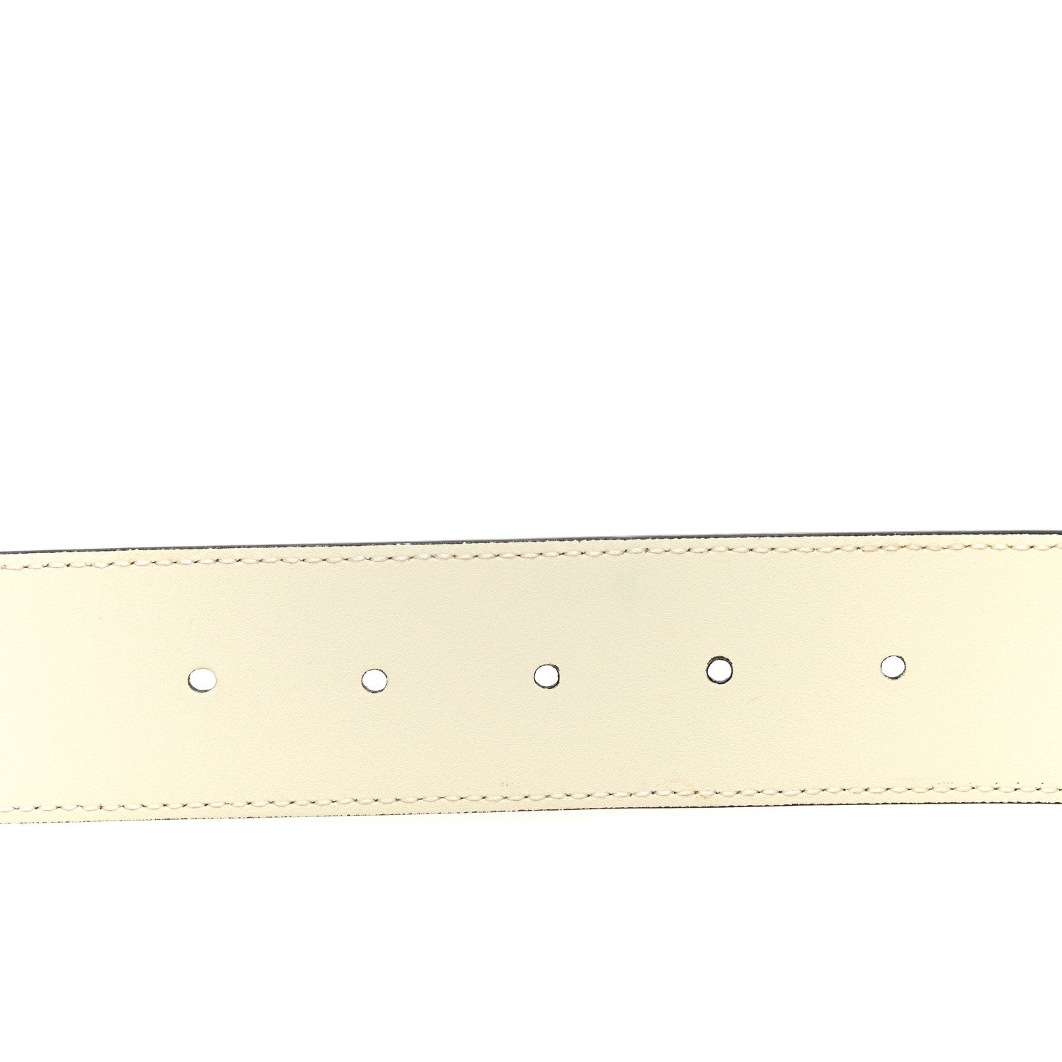 Gucci Calfskin Double G 40mm Belt 75 30 Mystic White 4 of 4