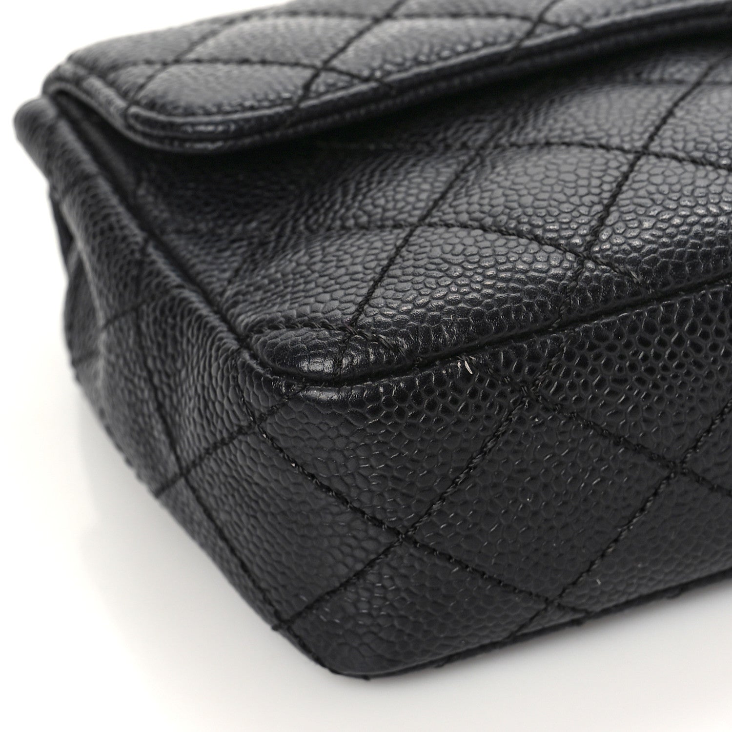 Chanel Caviar Quilted East West Flap Black 9 of 10