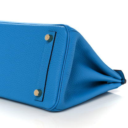 Hermes Togo Birkin 25 Bleu Zanzibar 7 of 36