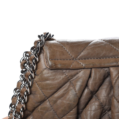 Chanel Washed Lambskin Quilted Medium Chain Around Flap Khaki 11 of 18