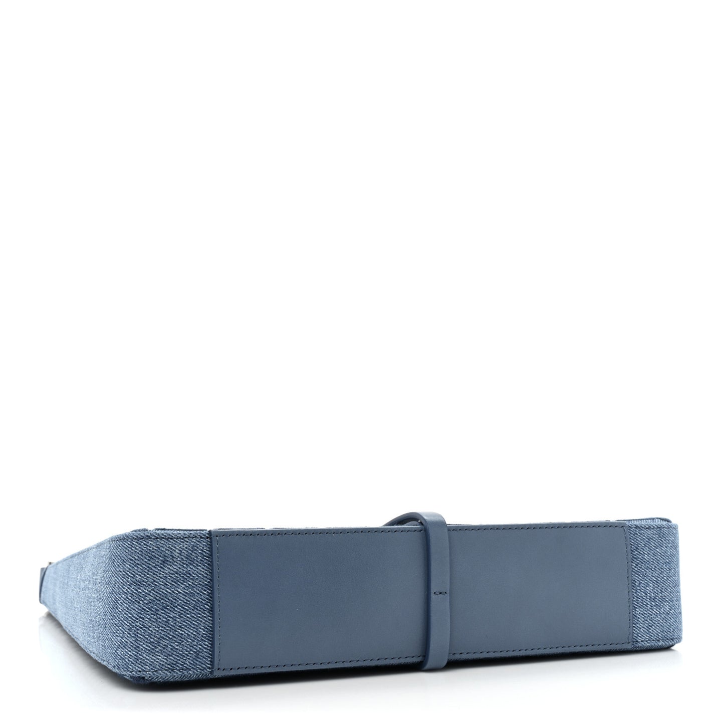 Denim Small Cut Out Chain Bag Medium Blue