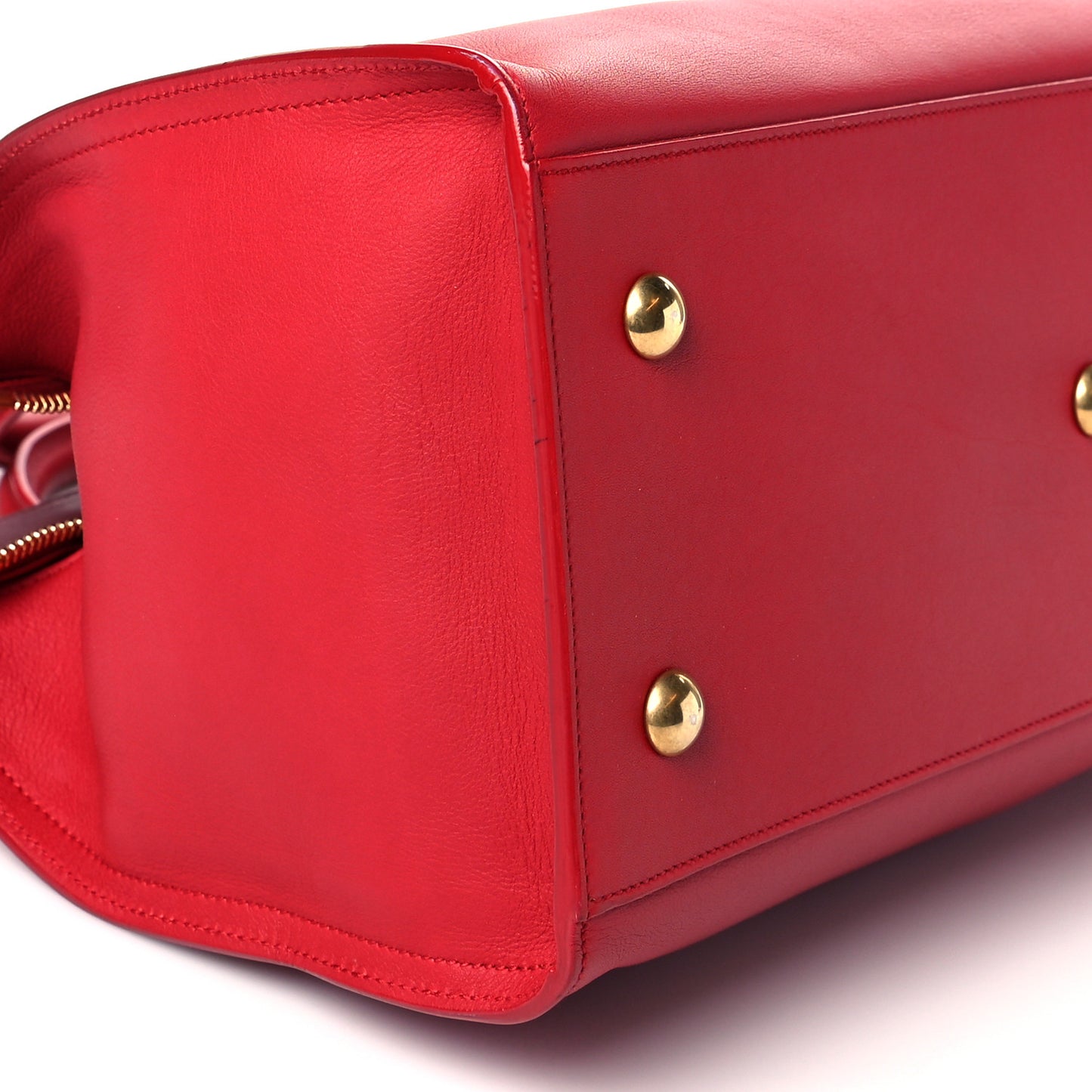 Calfskin Small Classic Y Cabas Red