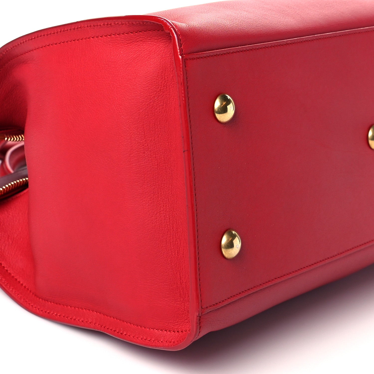 Saint Laurent Calfskin Small Classic Y Cabas Red 5 of 11