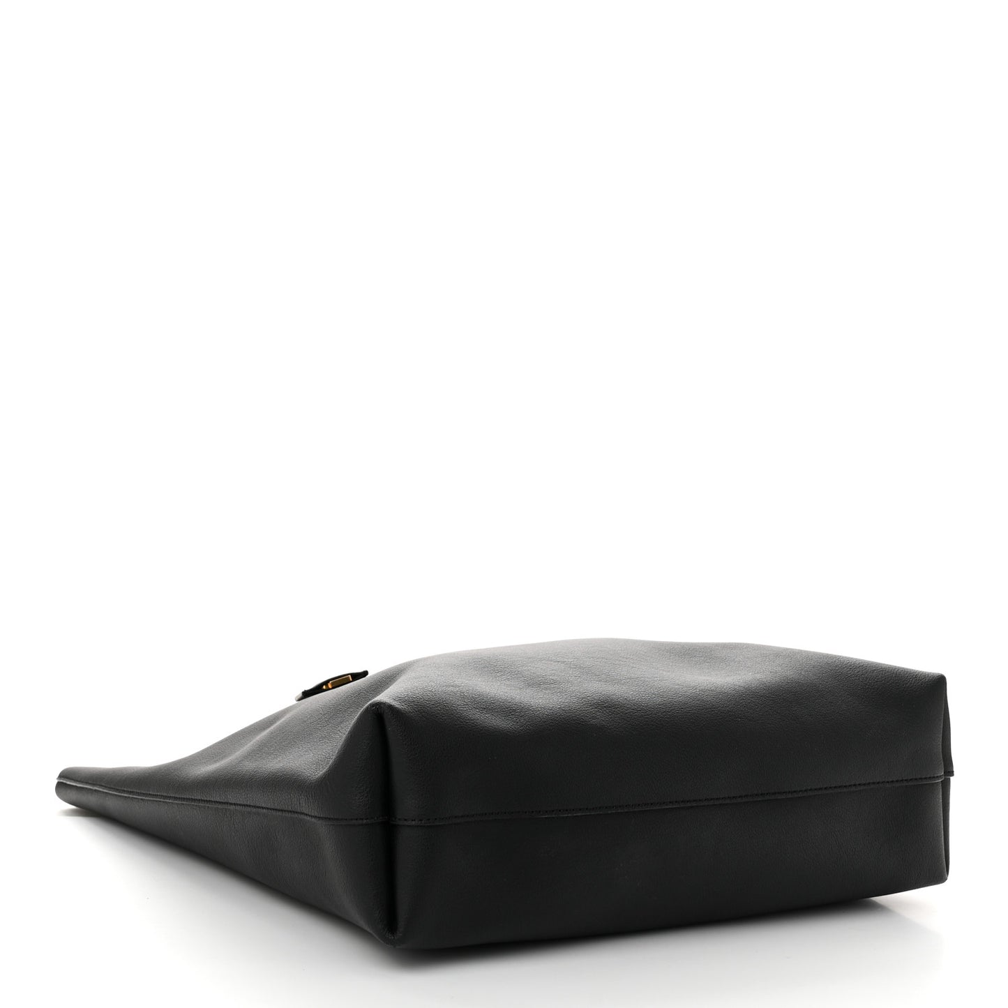 Calfskin Medium Shopping Tote Black