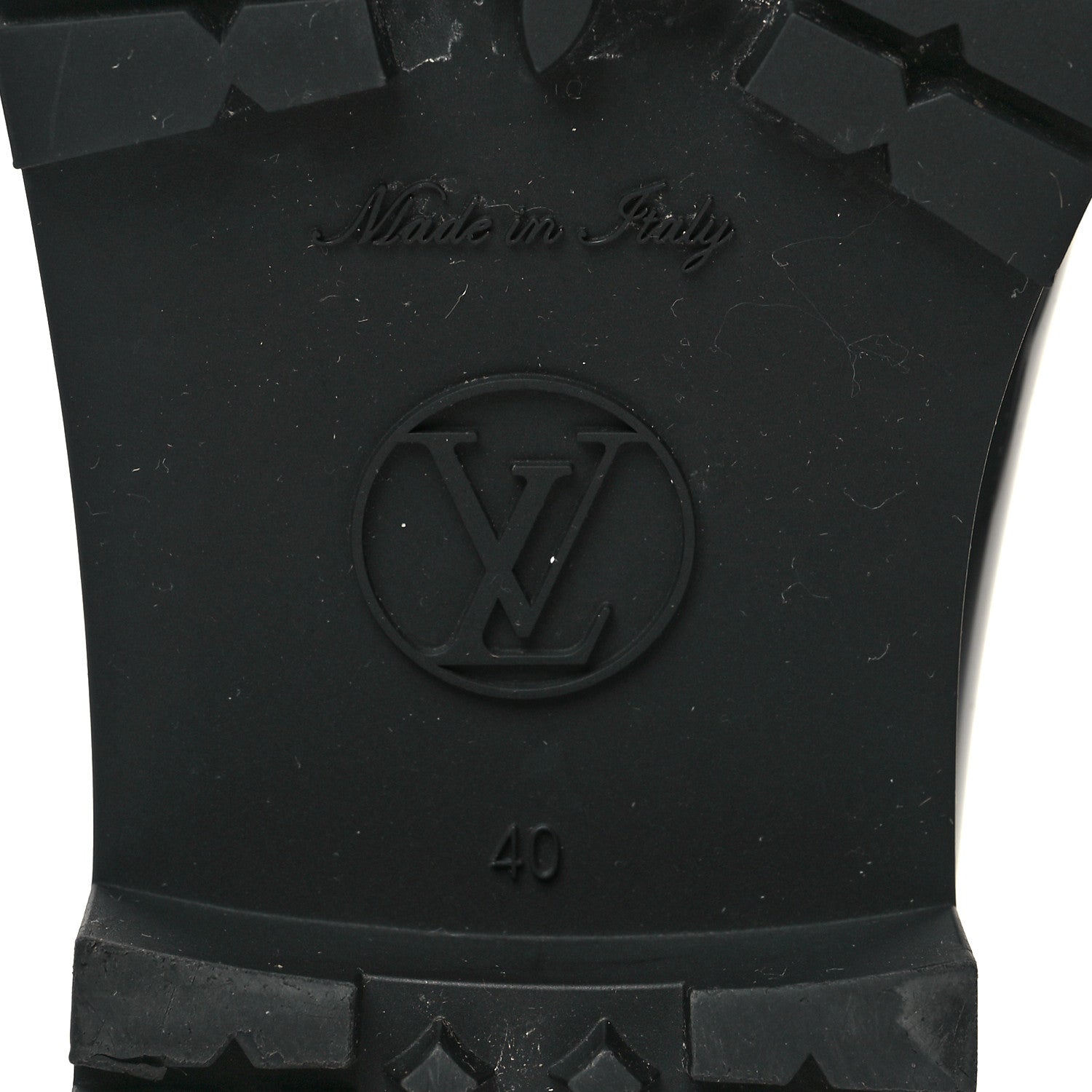 Louis Vuitton Rubber Embossed Monogram Splash Rain Short Boots 40 Black 6 of 9
