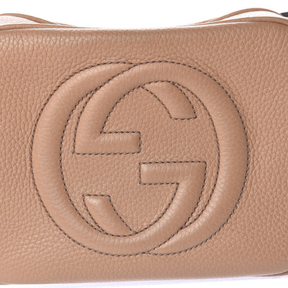 Gucci Pebbled Calfskin Small Soho Disco Bag Camelia 10 of 10