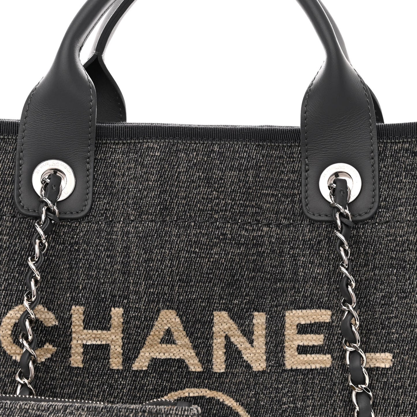 Denim Small Deauville Tote Grey