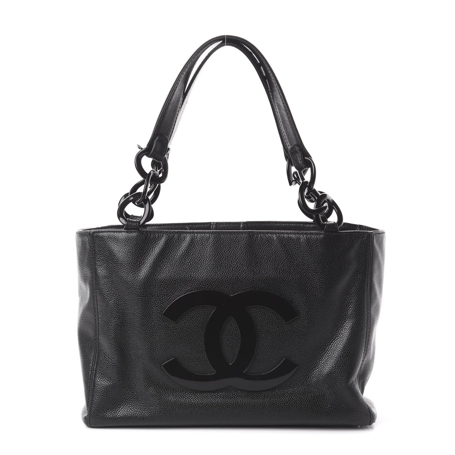 Caviar Bekko Chain Tote Black