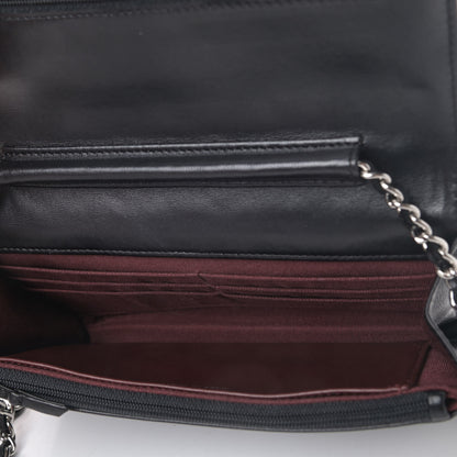 Chanel Lambskin Quilted Wallet On Chain WOC Black 4 of 4