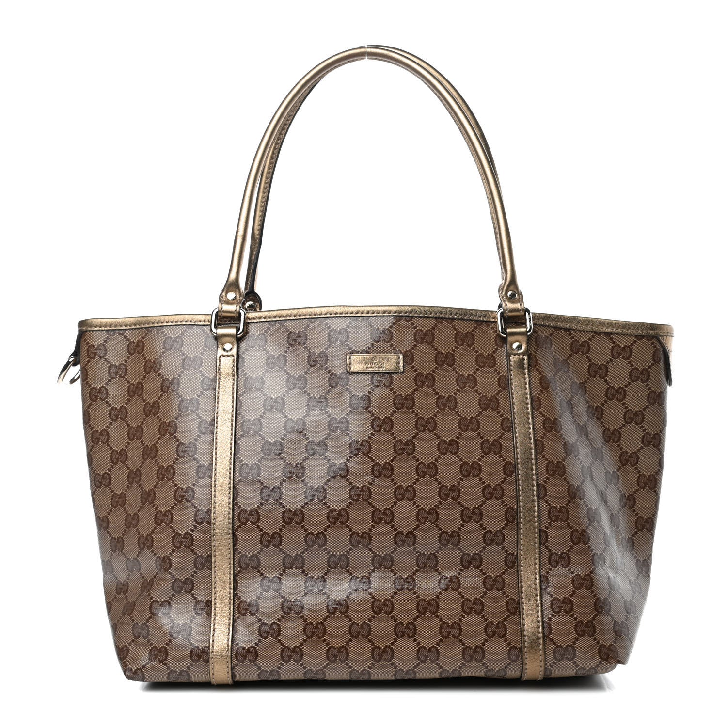 Gucci Crystal Monogram Medium Joy Tote Gold 1 of 10