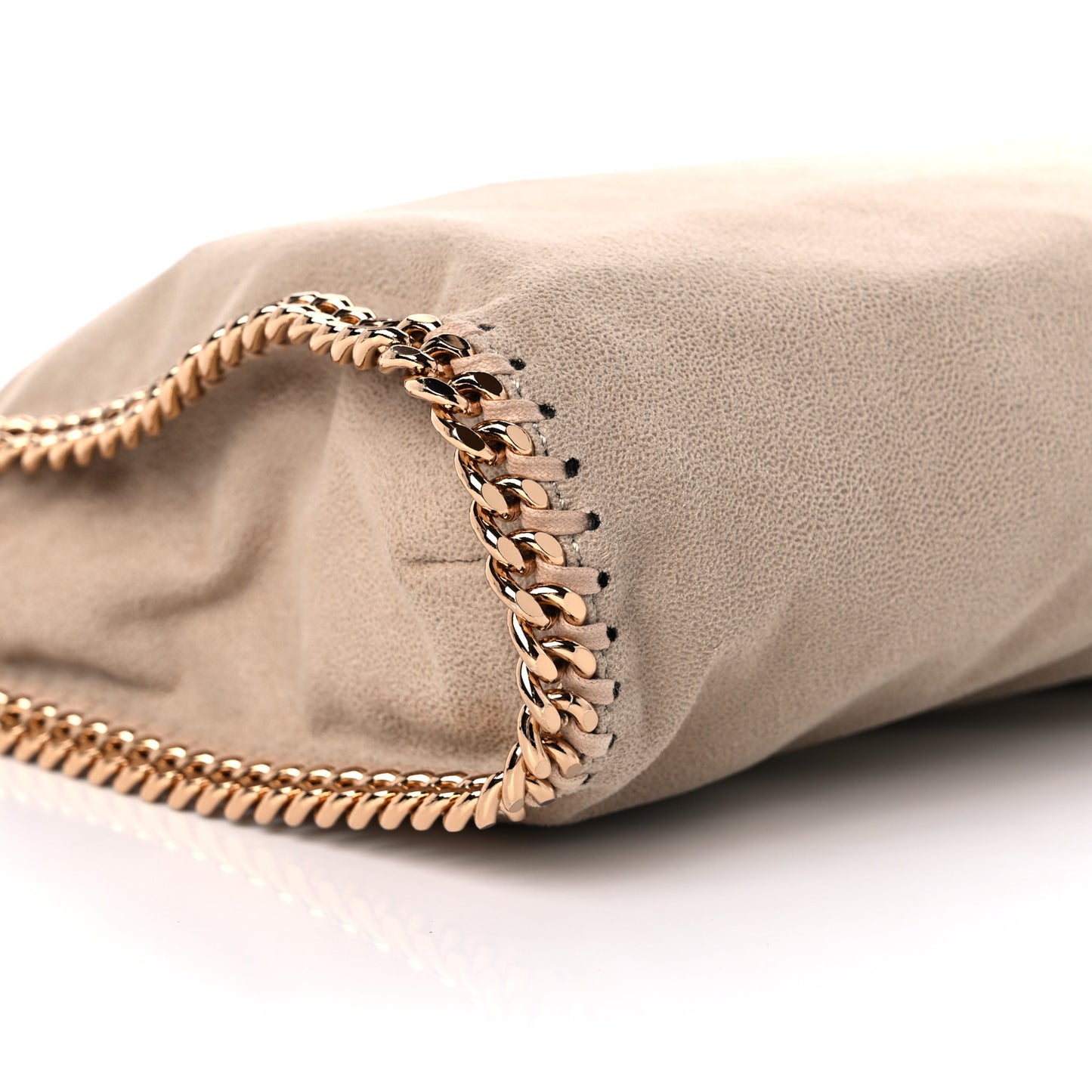 Shaggy Deer Falabella Fold Over Tote Taupe