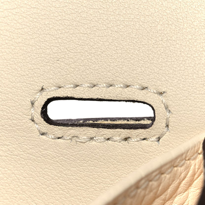 Hermes Taurillon Clemence Halzan 31 GM Nata 15 of 23