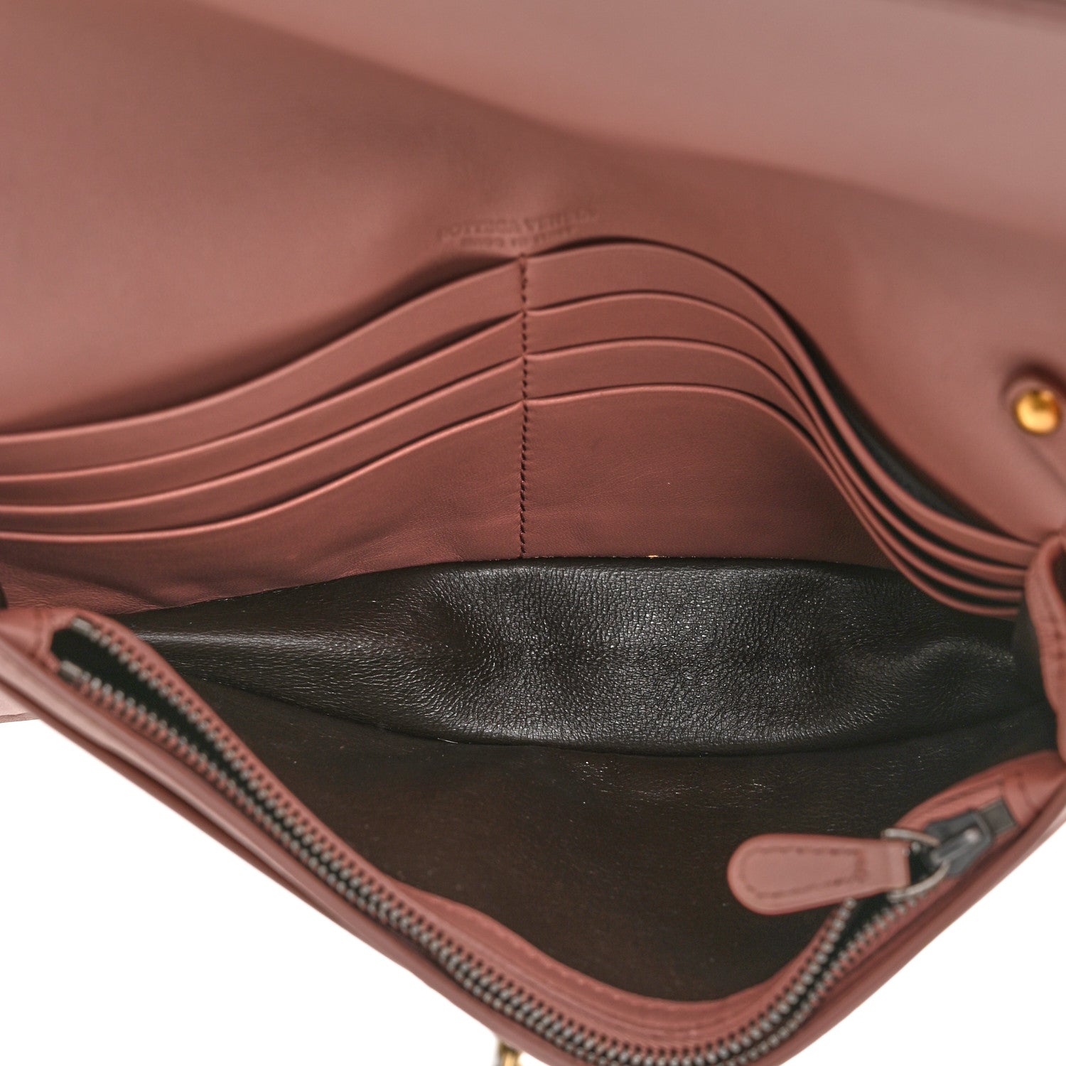 Bottega Veneta Nappa Intrecciato Continental Wallet on Chain Violet 5 of 11