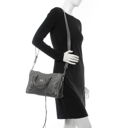 Balenciaga Chevre Silver Metallic Edge Hardware S City Gris Acier 3 of 10