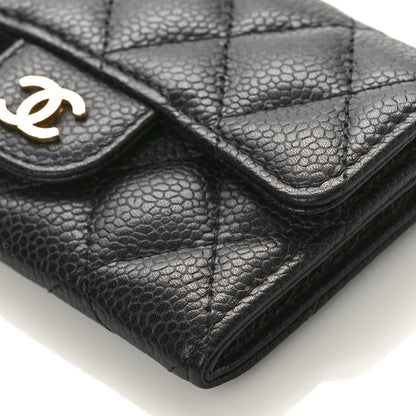 Chanel Caviar Quilted Flap Card Holder Black 10 of 10