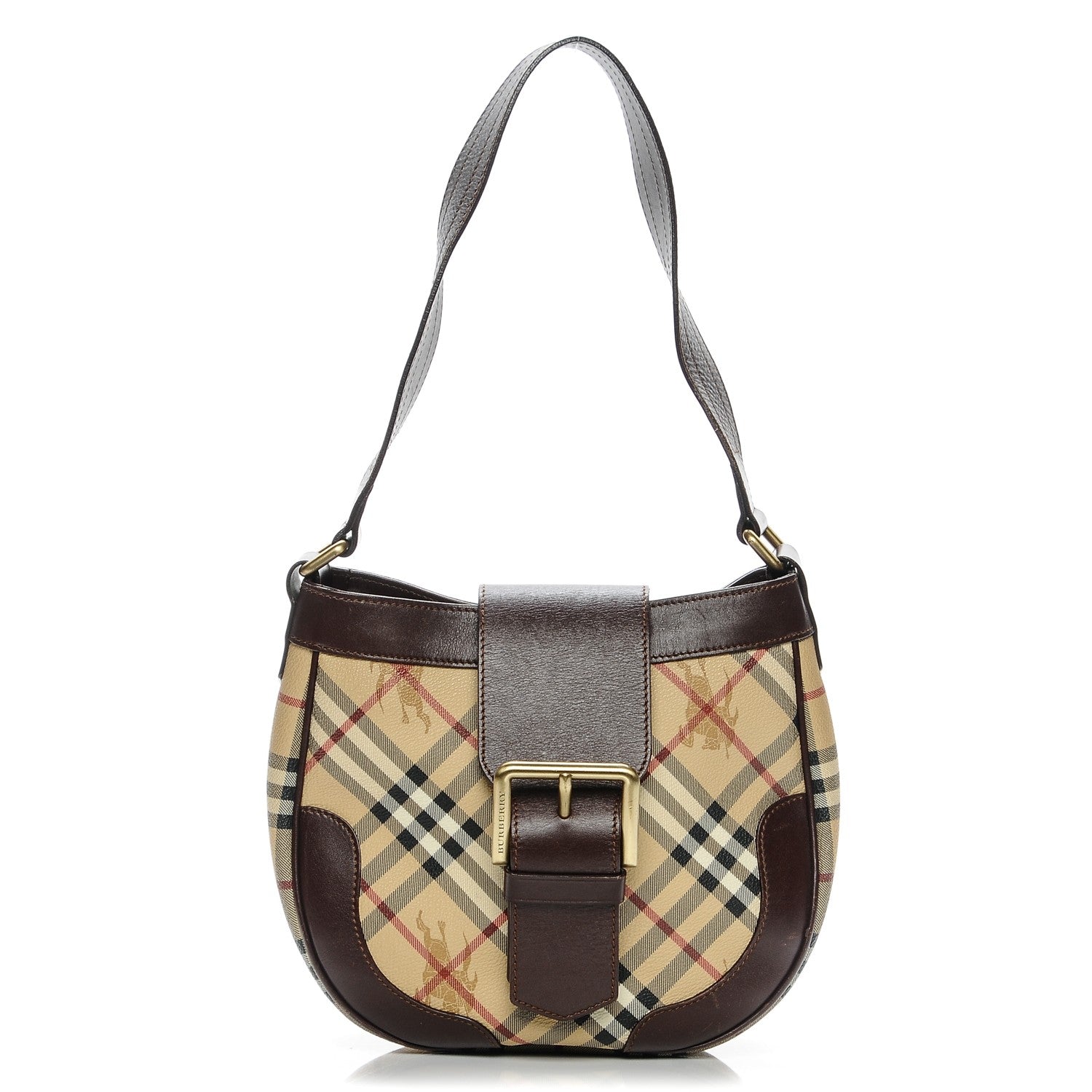 Burberry Haymarket Check Buckle Shoulder Bag 1 of 6