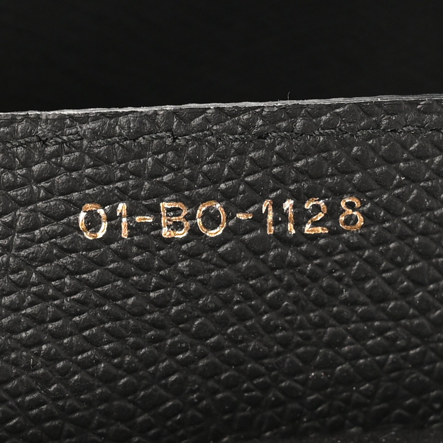 Grained Calfskin Saddle Bag Black