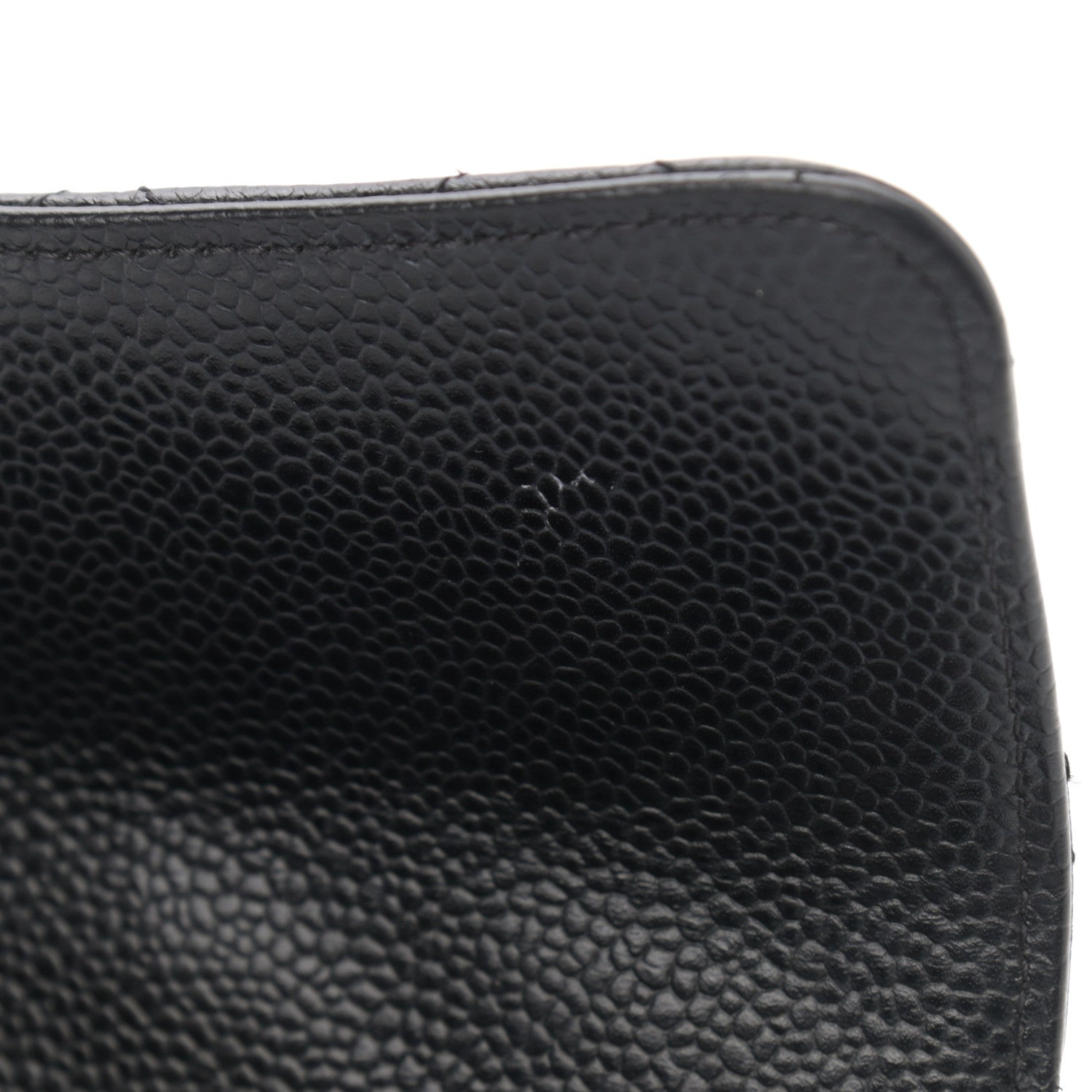 Chanel Caviar Quilted Large Gusset Flap Wallet Black 9 of 9