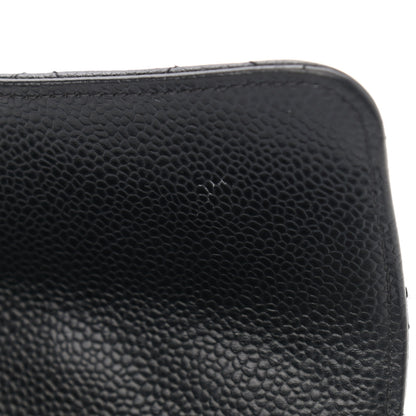 Chanel Caviar Quilted Large Gusset Flap Wallet Black 9 of 9