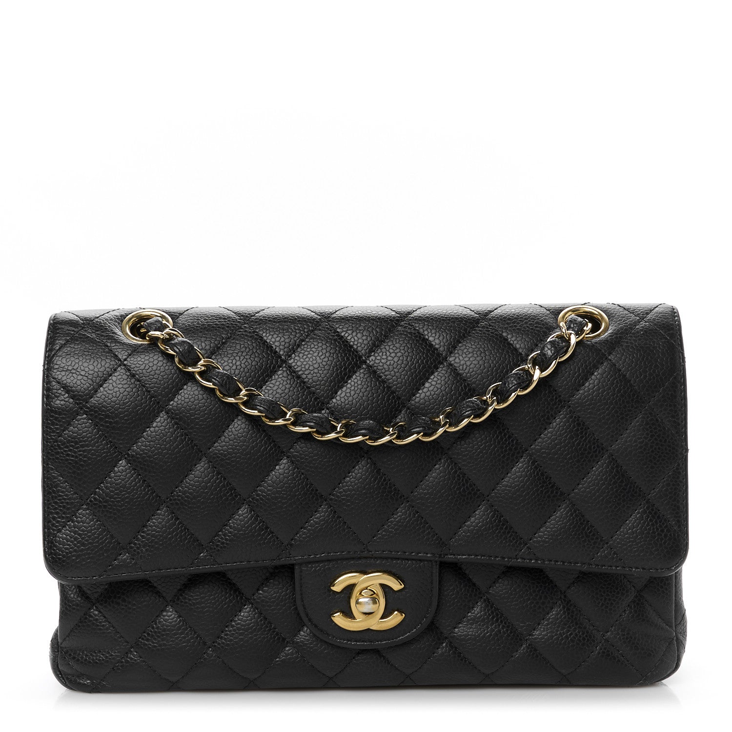 Chanel Caviar Quilted Medium Double Flap Black 1 of 11