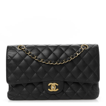 Chanel Caviar Quilted Medium Double Flap Black 1 of 11
