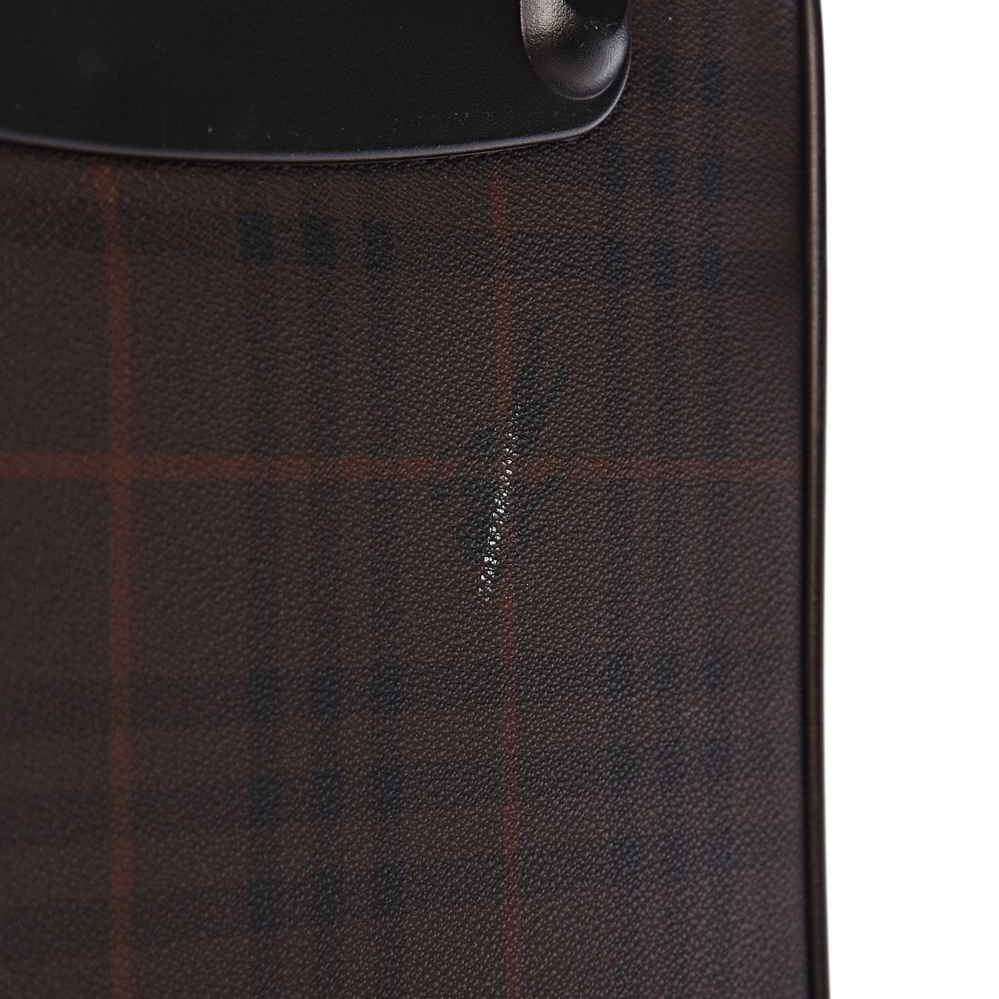Smoked Haymarket Check Carry-On Suitcase Chocolate