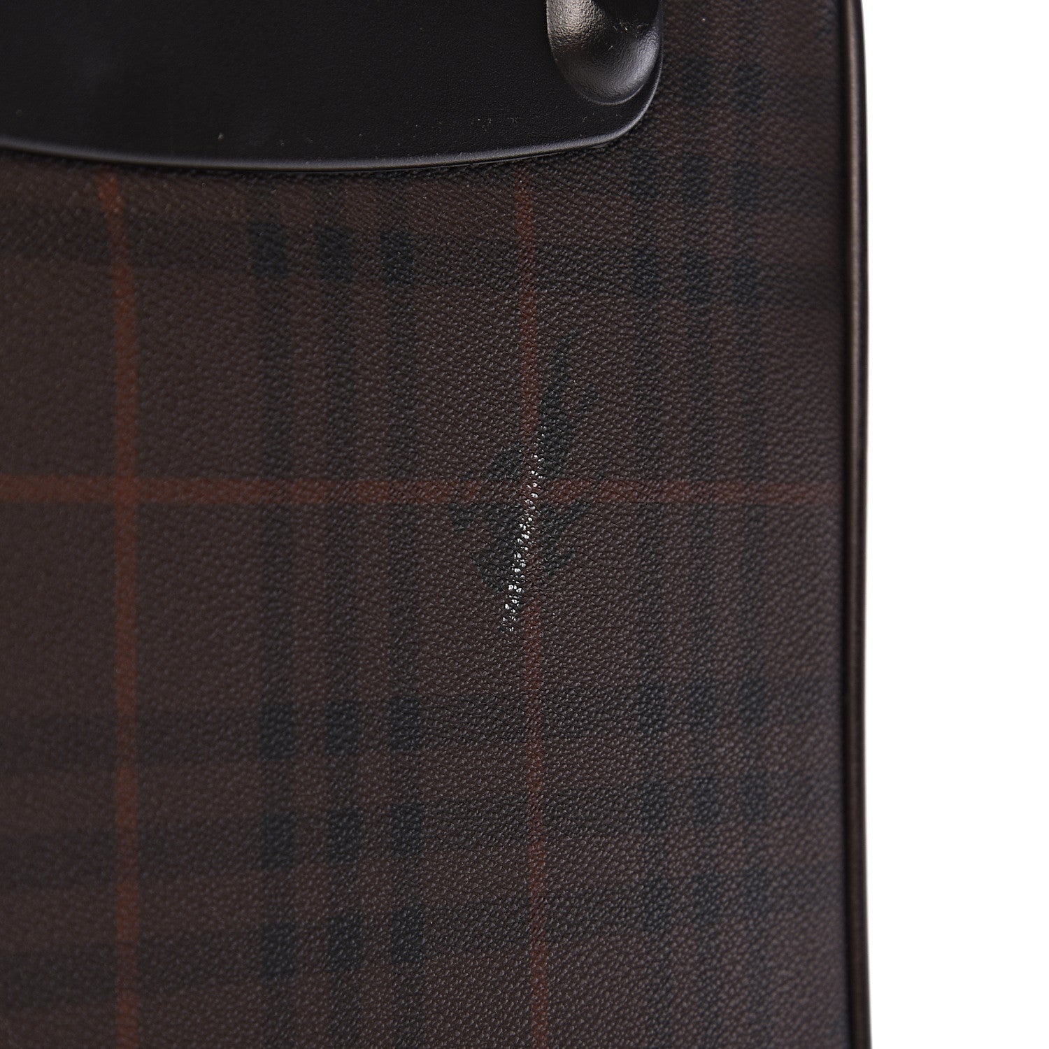 Burberry Smoked Haymarket Check Carry-On Suitcase Chocolate 8 of 15