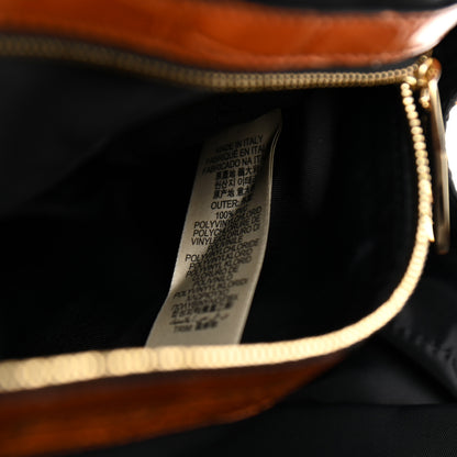 Burberry Haymarket Check Suede Prorsum Tassel Bowling Bag Tangerine 9 of 12