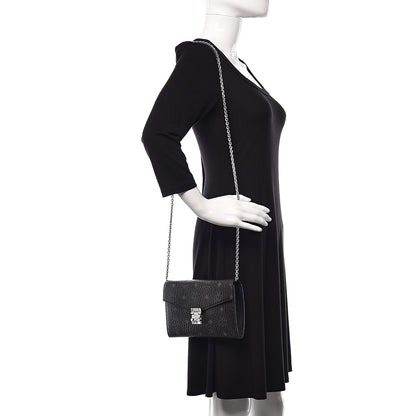MCM Visetos Patricia Continental Crossbody Wallet Black 2 of 7