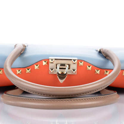 Valentino Garavani Vitello Colorblock Rockstud Convertible Top Handle Tote Multicolor 8 of 8