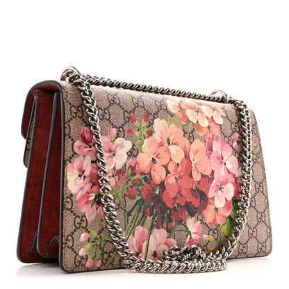 Gucci GG Supreme Monogram Blooms Small Dionysus Shoulder Bag Beige Multicolor Dry Rose 3 of 14
