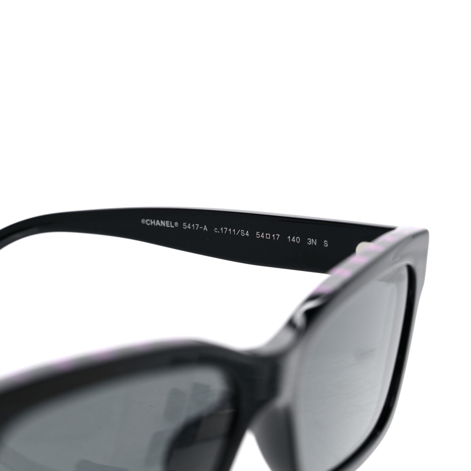 Chanel Acetate Polarized Square Sunglasses 5417-A Black 6 of 10
