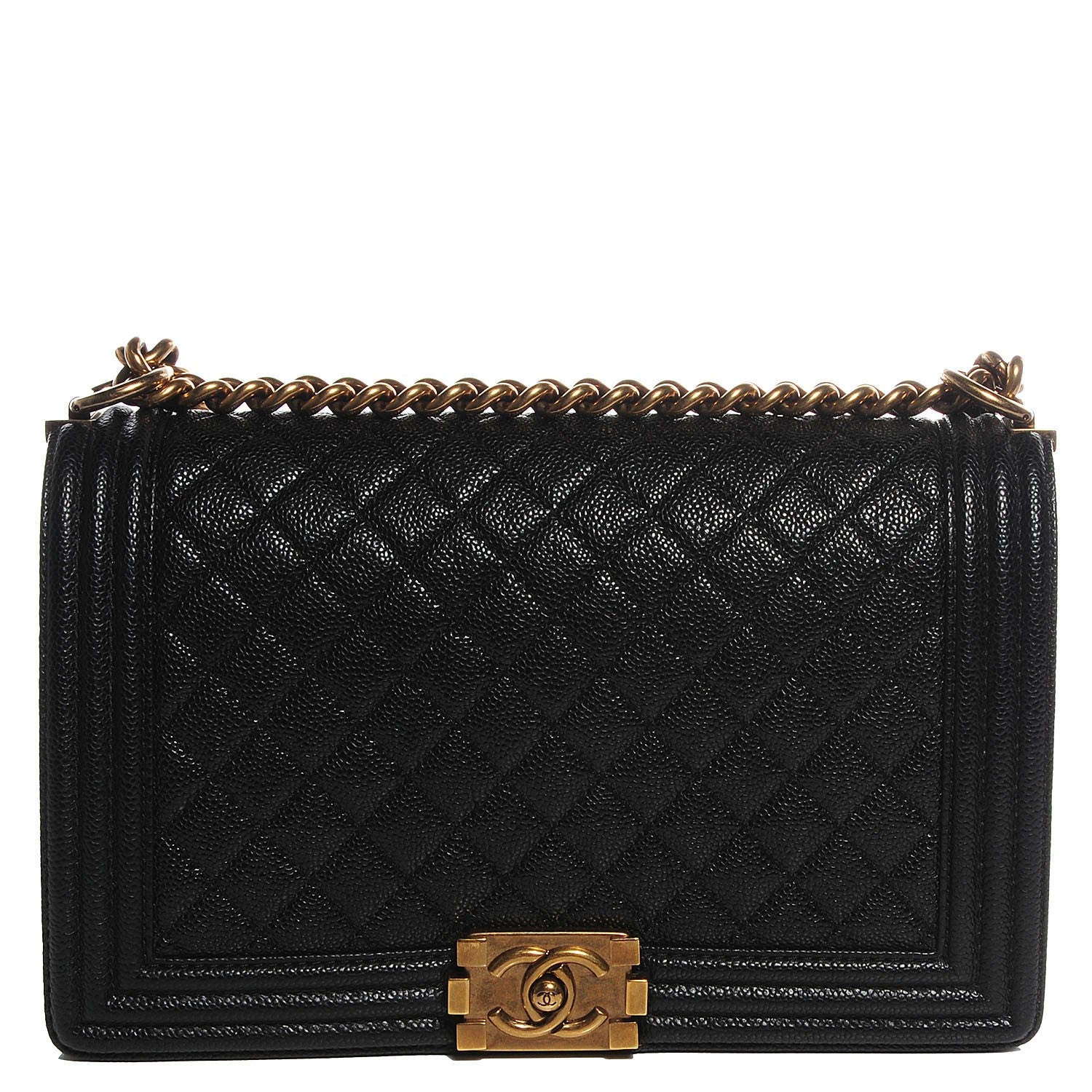 Chanel Caviar Quilted New Medium Boy Flap Black 1 of 9