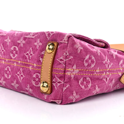 Louis Vuitton Denim Baggy PM Fuchsia 9 of 11