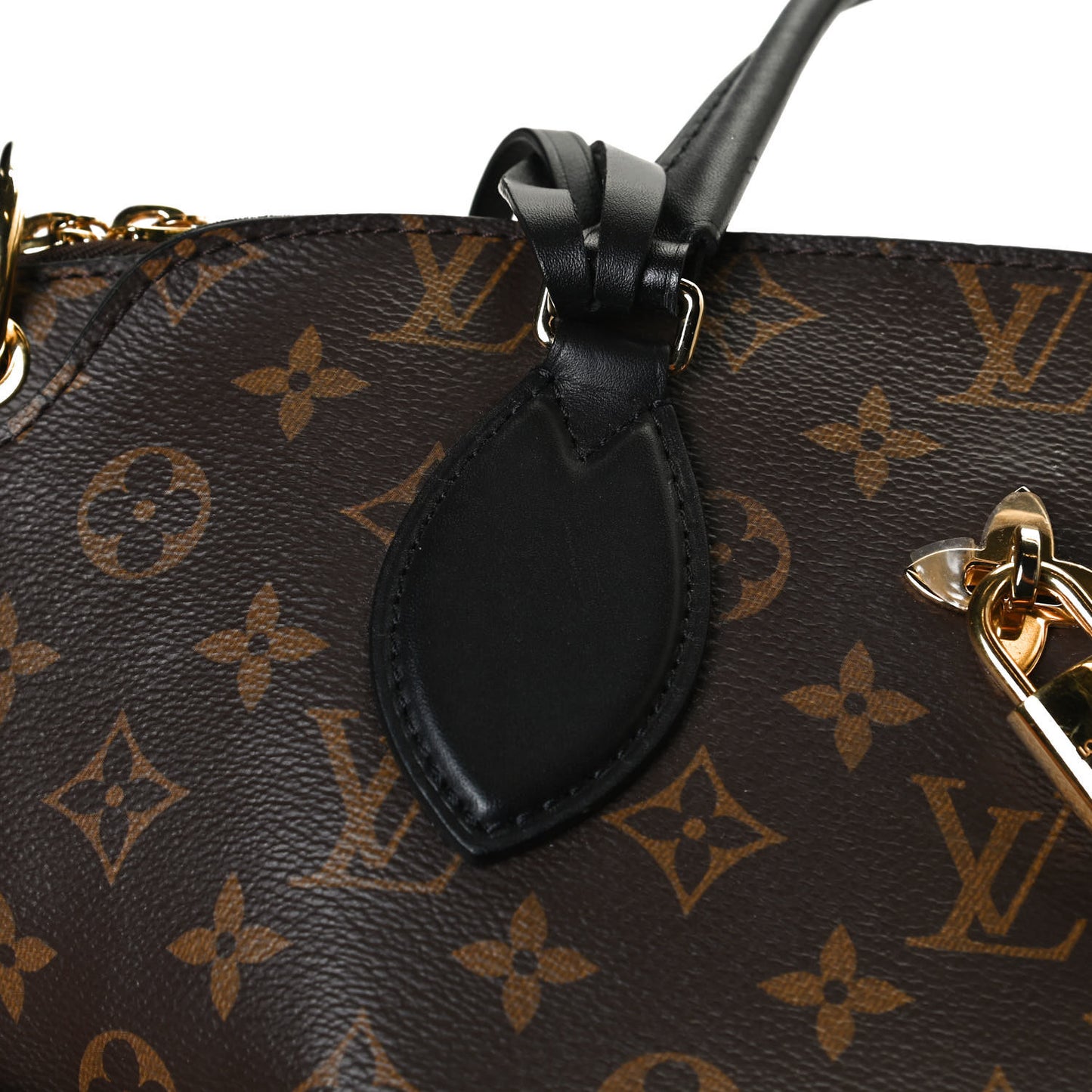 Monogram Flower Zipped Tote PM Black