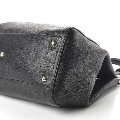 Gucci Pebbled Calfskin Medium Soho Shoulder Bag Black 7 of 10