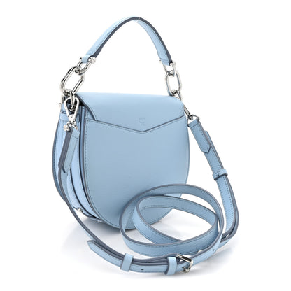 MCM Visetos Mini Patricia Crossbody Bag Light Blue Red 3 of 12